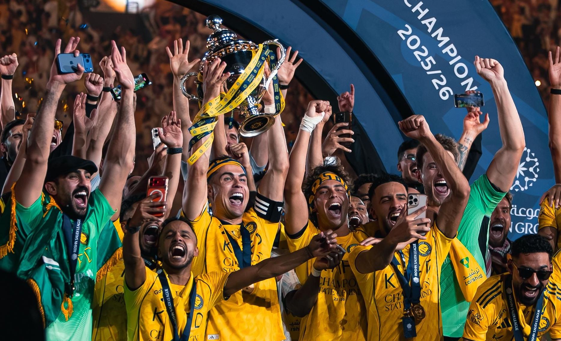 Al Nassr celebrate RSL title win