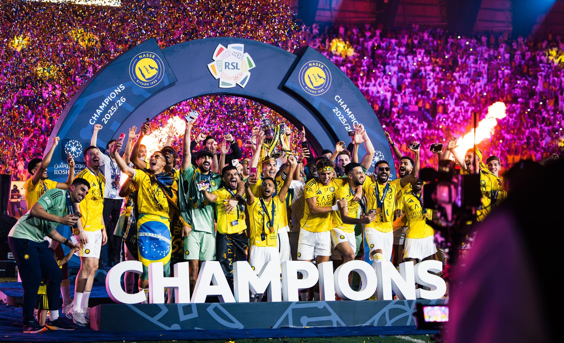 Al Nassr crowned 2025-26 Roshn Saudi League champions at Al Awwal Park