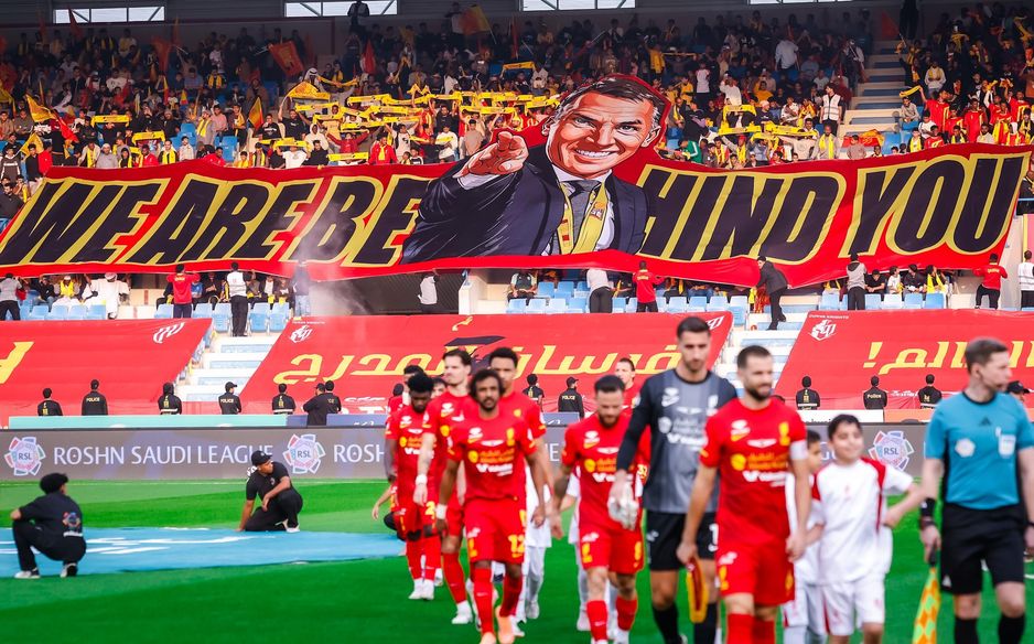 The Al Qadsiah fans have really taken to manager Brendan Rodgers