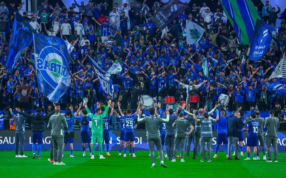 Al Fateh celebrate home win against Al Shabab with their passionate fans