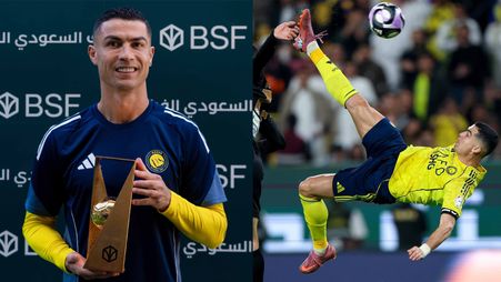 هدف رونالدو المتوج بجائزة الجولة التاسعة