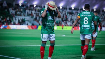 خالد الغنام نجم الاتفاق واحتفالية القبعة