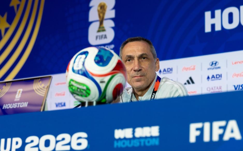 Saudi Arabia manager Georgios Donis speaking before 2026 FIFA World Cup clash v Cape Verde