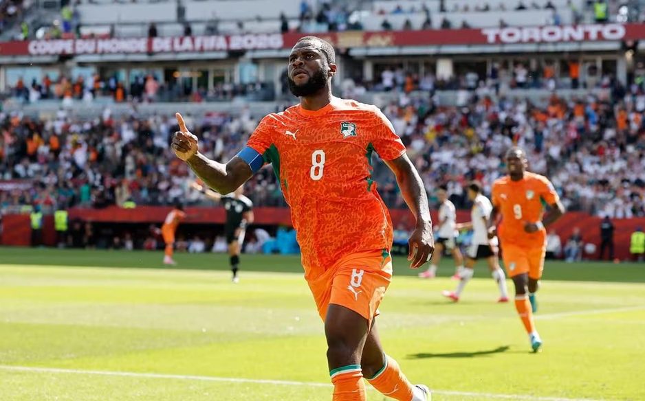 Al Ahli star Franck Kessie opens scoring for Cote d'Ivoire v Germany at 2026 FIFA World Cup
