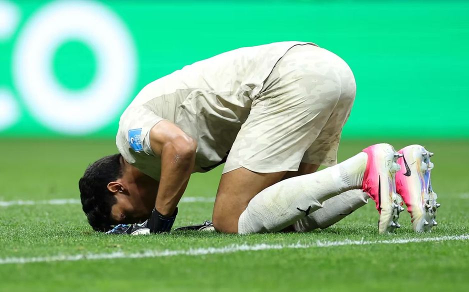 Al Hilal goalkeeper Yassine Bono during Morocco's FIFA World Cup game v Haiti