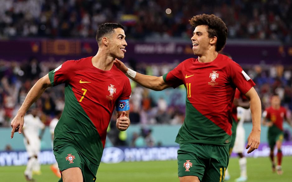 Portugal pair: Cristiano Ronaldo and Joao Felix are longtime international teammates