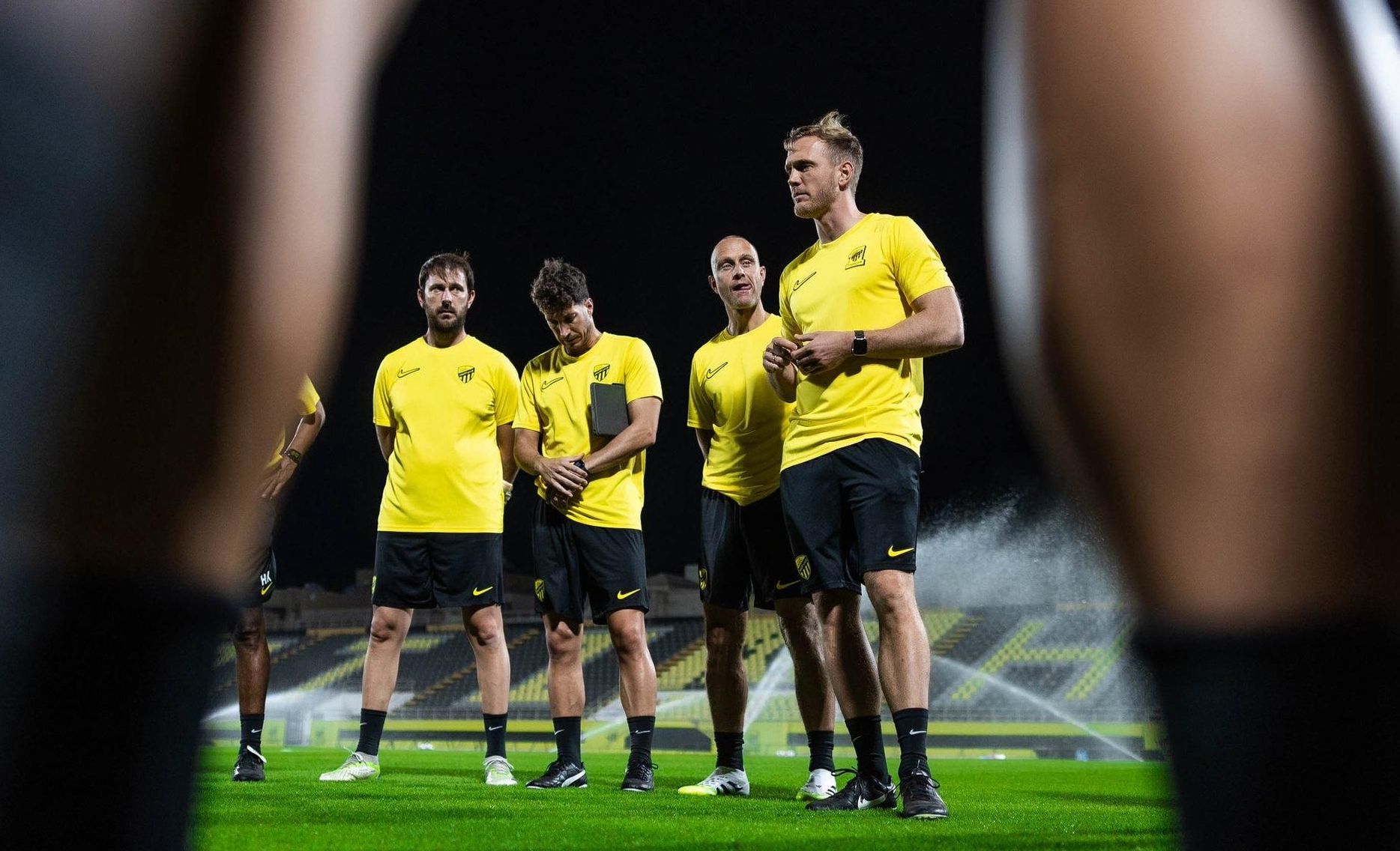 Al Ittihad manager Jens Wissing meets players for first time