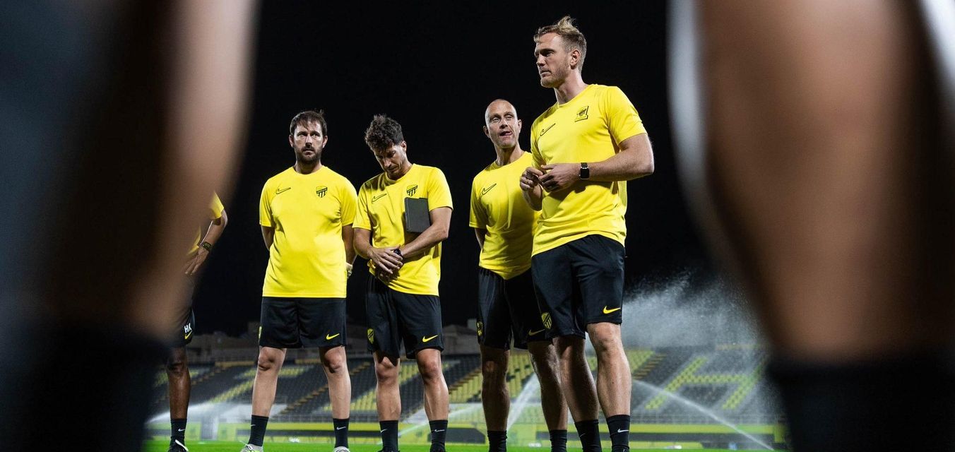 Al Ittihad manager Jens Wissing meets players for first time